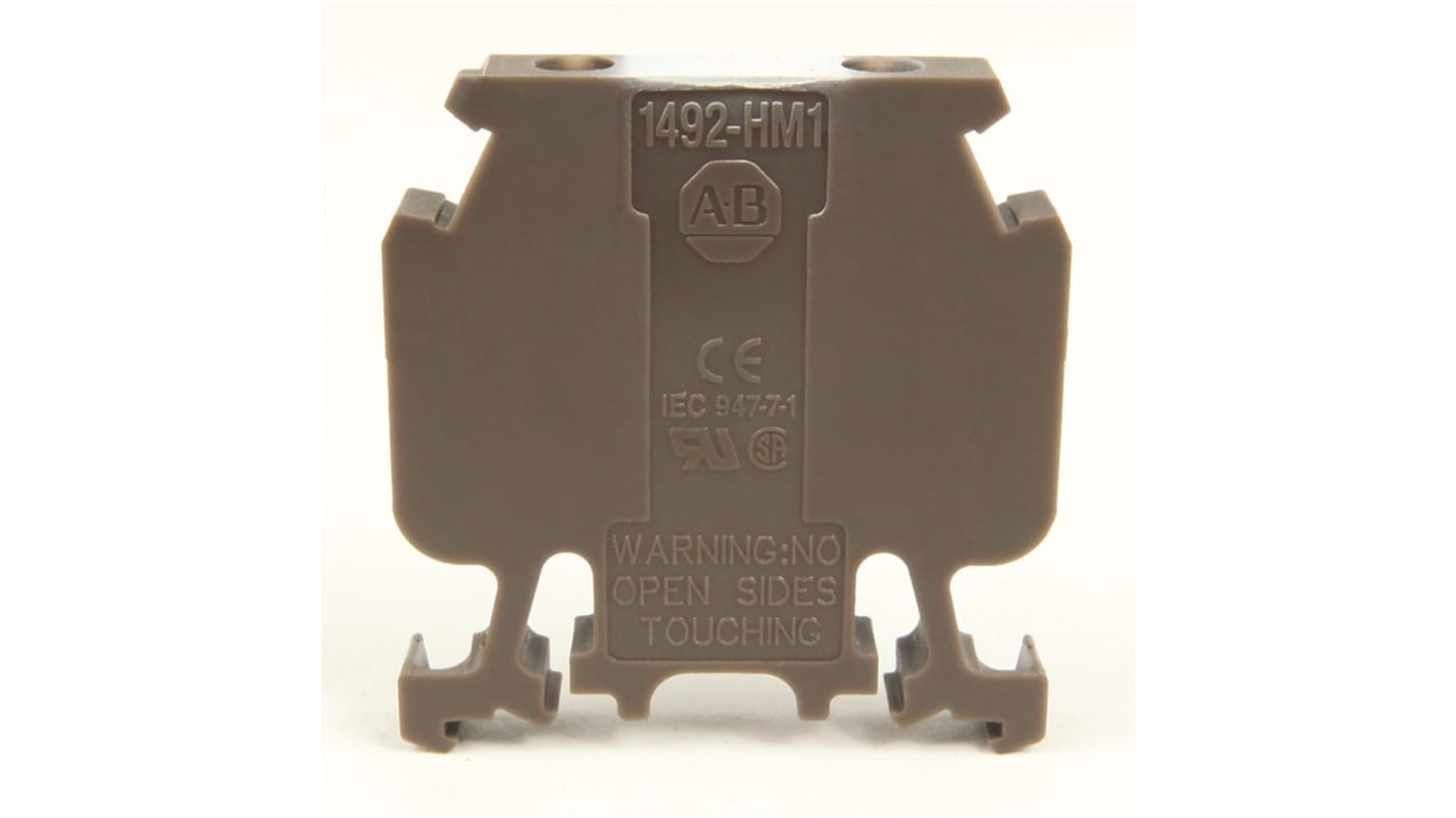 Rockwell Automation 1492-H Series Green DIN Rail Terminal Block, 4 → 0.05mm²