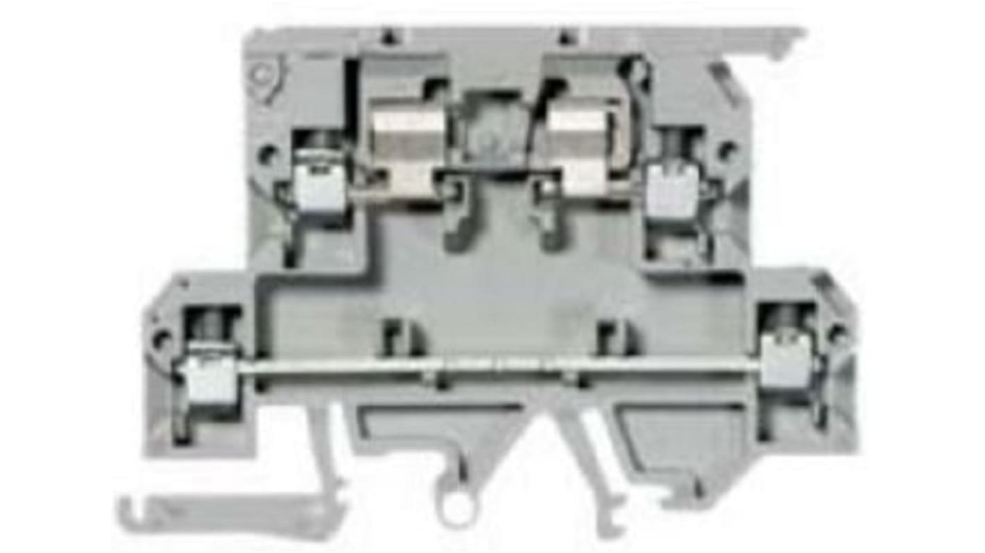 Rockwell Automation 1492 Series Grey DIN Rail Terminal Block, 4mm², Screw Termination, Fused, ATEX, IECEx