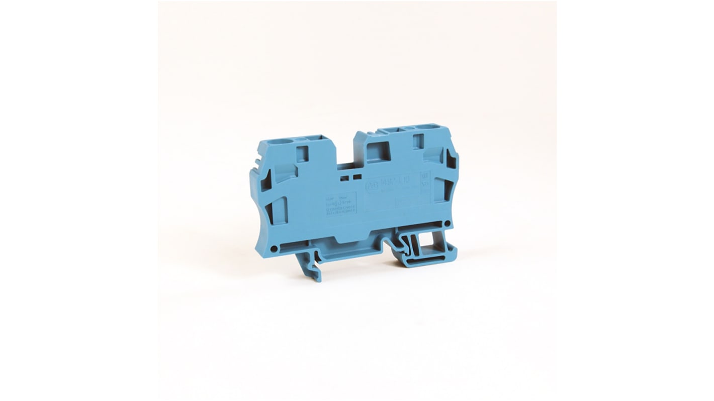 Rockwell Automation 1492 Series Grey DIN Rail Terminal Block, 10mm², Spring Clamp Termination, ATEX, IECEx