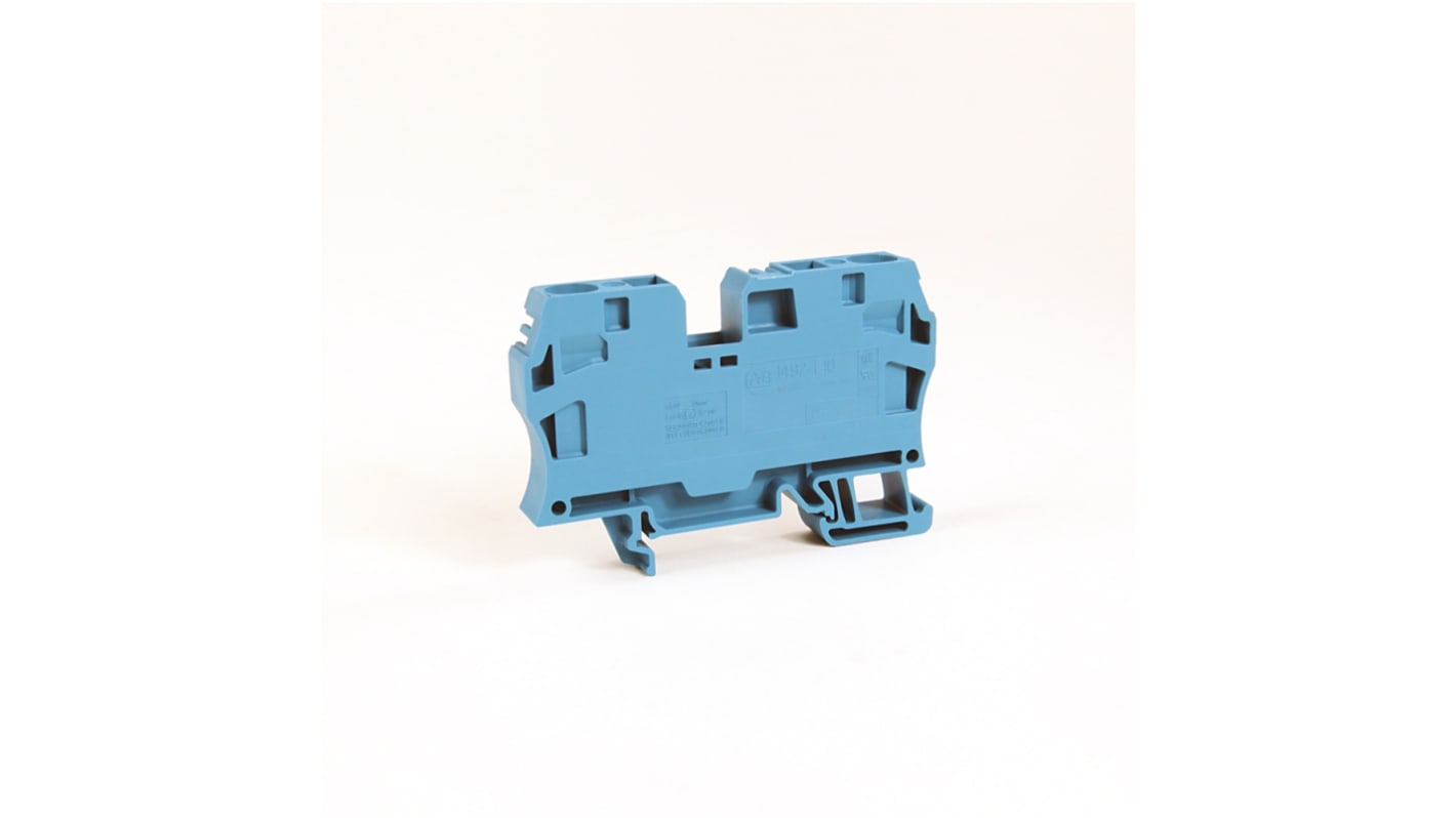 Rockwell Automation 1492 Series Brown DIN Rail Terminal Block, 10mm², Spring Clamp Termination, ATEX, IECEx