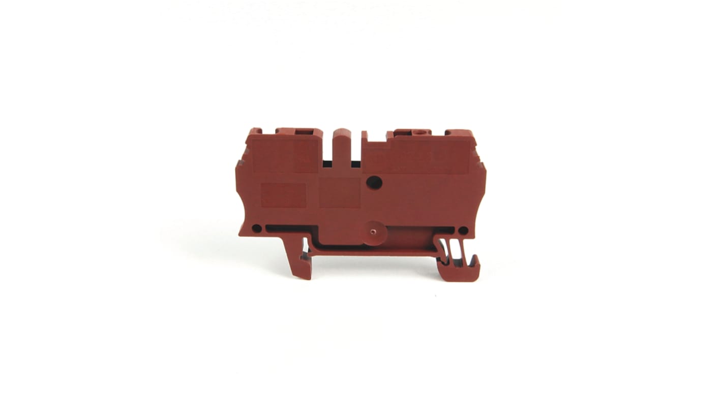 Rockwell Automation 1492 Series Brown DIN Rail Terminal Block, 2.5mm², Spring Clamp Termination, ATEX, IECEx