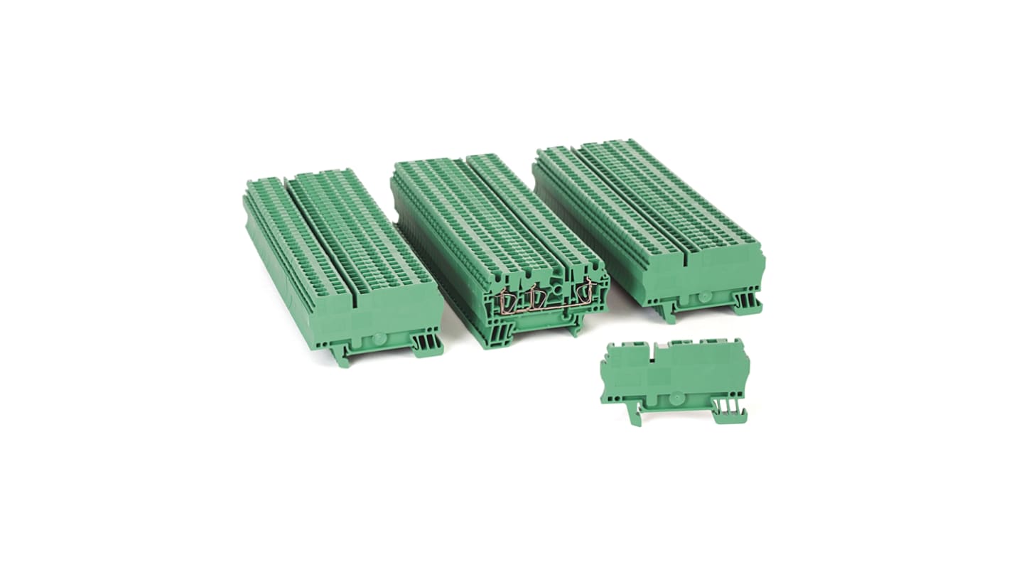 Rockwell Automation 1492 Series Grey DIN Rail Terminal Block, 2.5mm², Spring Clamp Termination, ATEX, IECEx