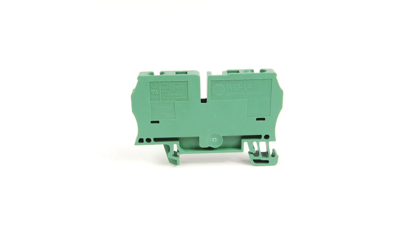 Morsettiera per guida DIN Rockwell Automation, Rosso, , 35A