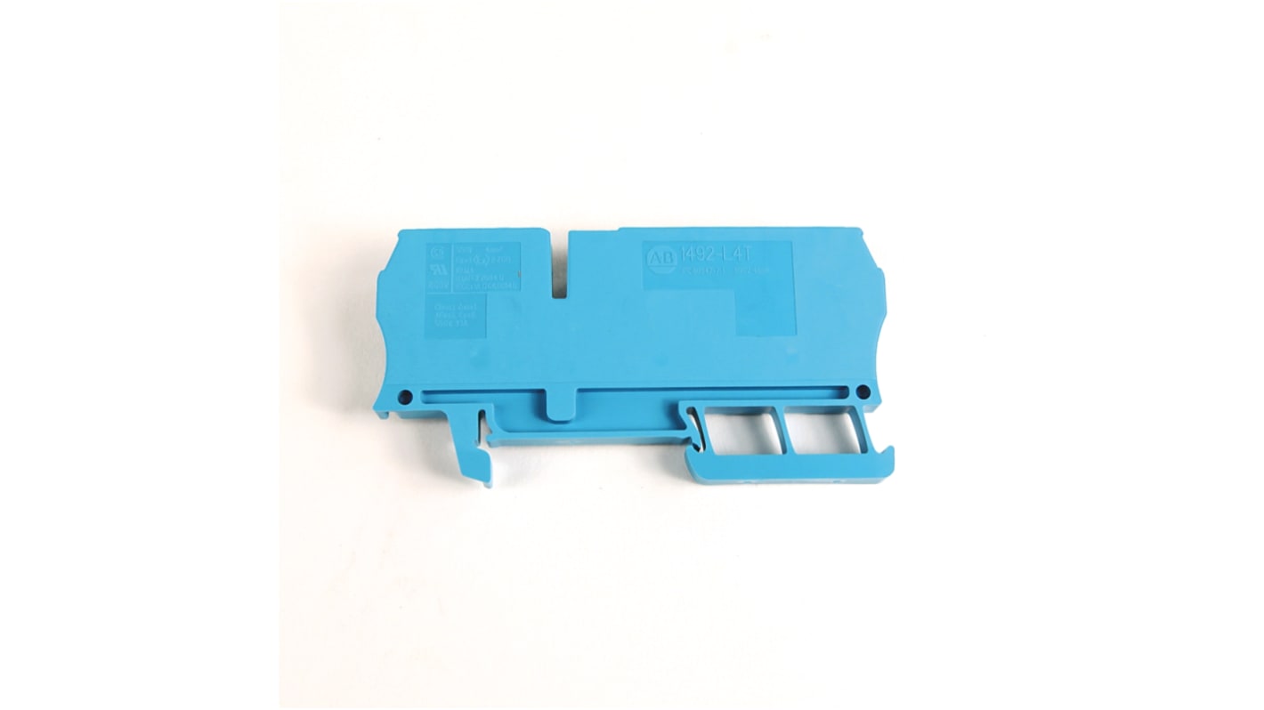 Rockwell Automation 1492 Series Grey DIN Rail Terminal Block, 4mm², Spring Clamp Termination, ATEX, IECEx