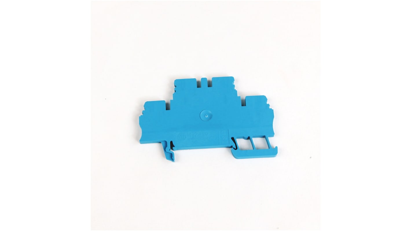 Bloc de jonction rail DIN Rockwell Automation 1492, 1.5mm², Fixation à ressort, Bleu