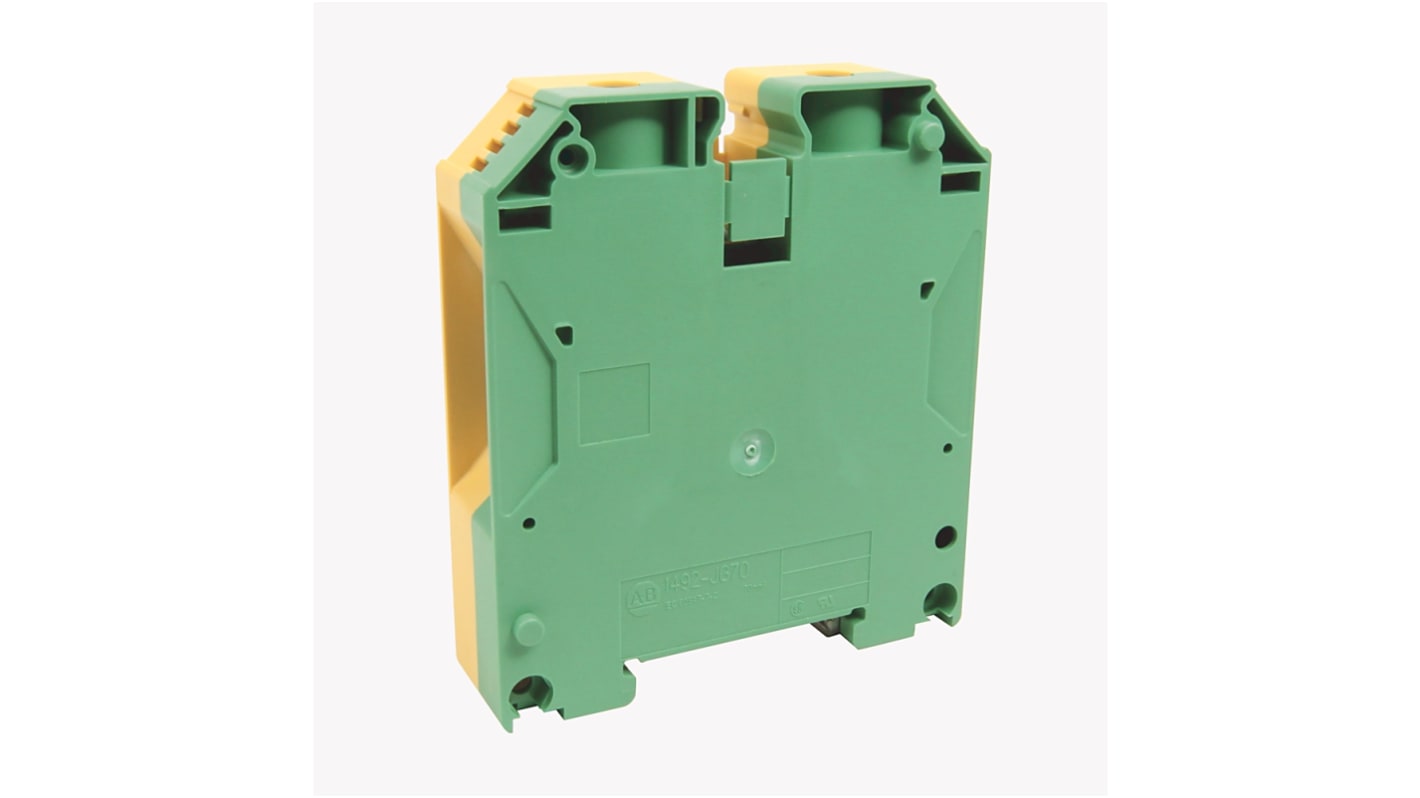 Rockwell Automation 1492 Series Screw Terminal, 3-Way, 10A, 22 → 12 Wire, Screw Cage Termination