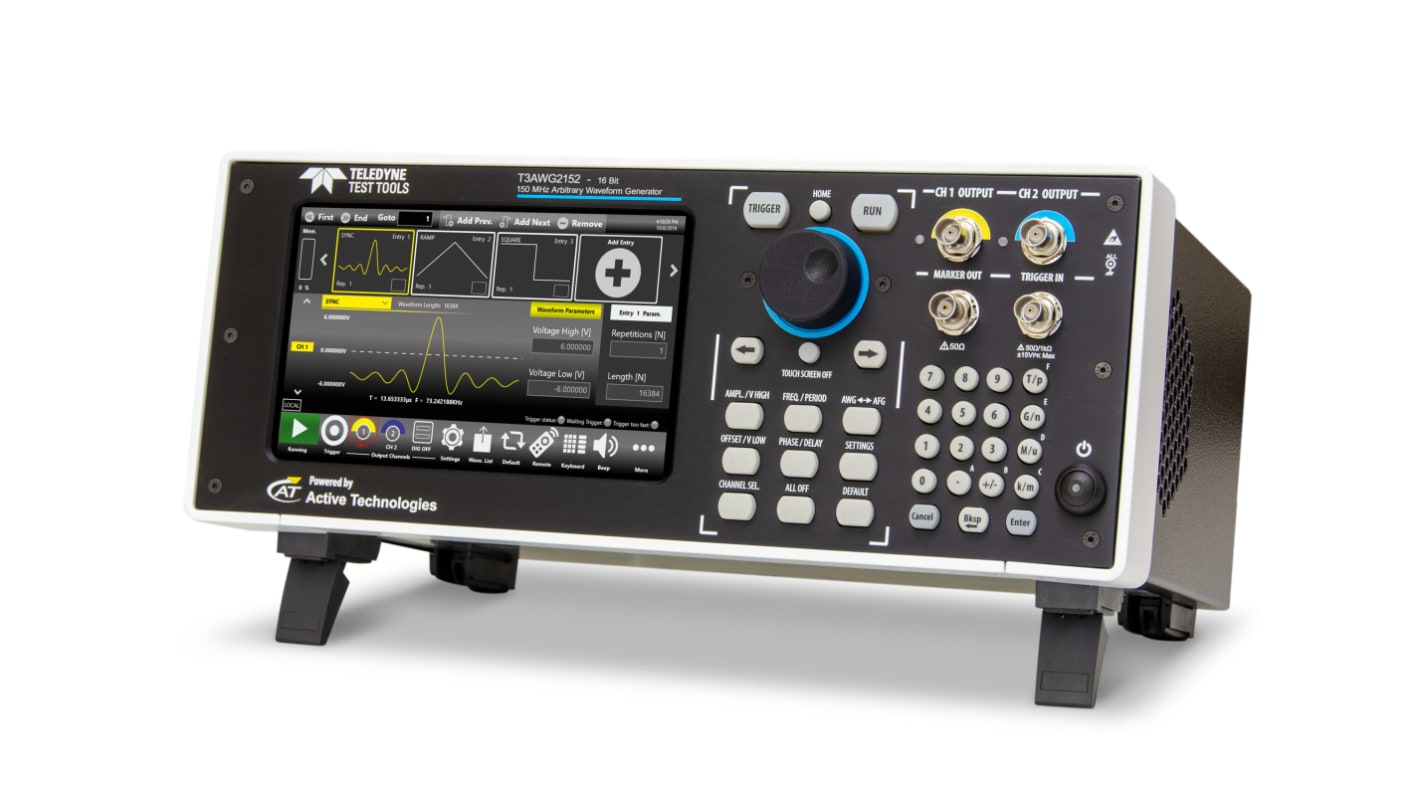 Generador de forma de onda arbitrario Teledyne LeCroy, calibrado RS, frecuencia de 1 ?Hz → 150 MHz