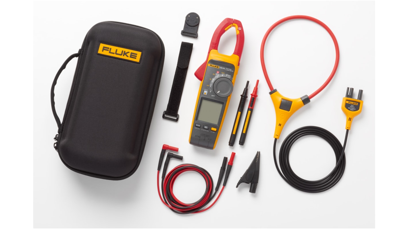 Fluke 378 FC Clamp Meter, 999.9A dc, Max Current 2500A ac CAT III 1000V With RS Calibration