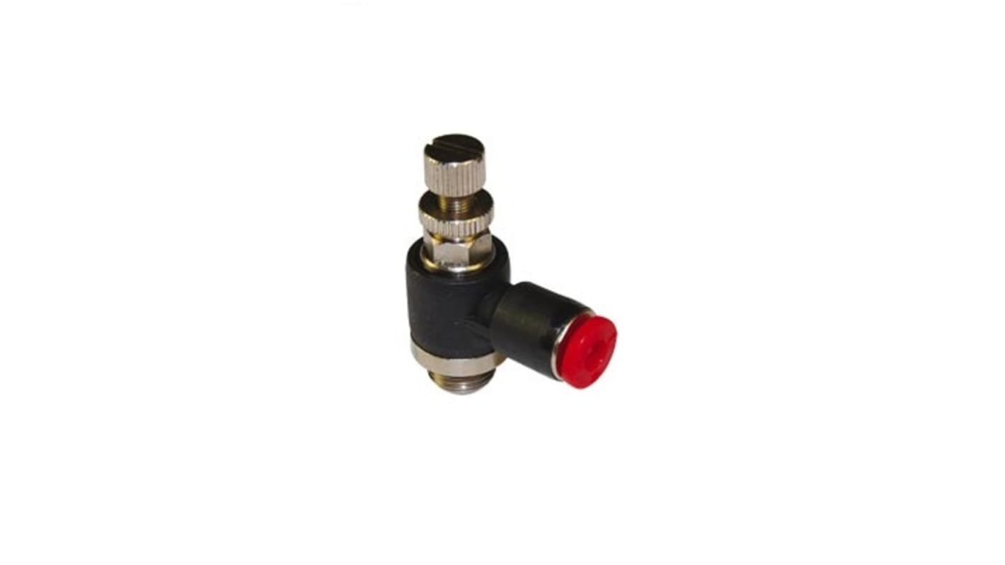 Regolatore di flusso Norgren serie Pneutic C., ingresso M5, ingresso tubo 4mm, uscita tubo 4mm