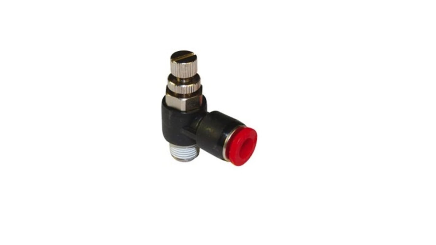 Norgren Pneutic C Series Threaded Flow Controller, 8mm Tube Inlet Port x 8mm Tube Outlet Port