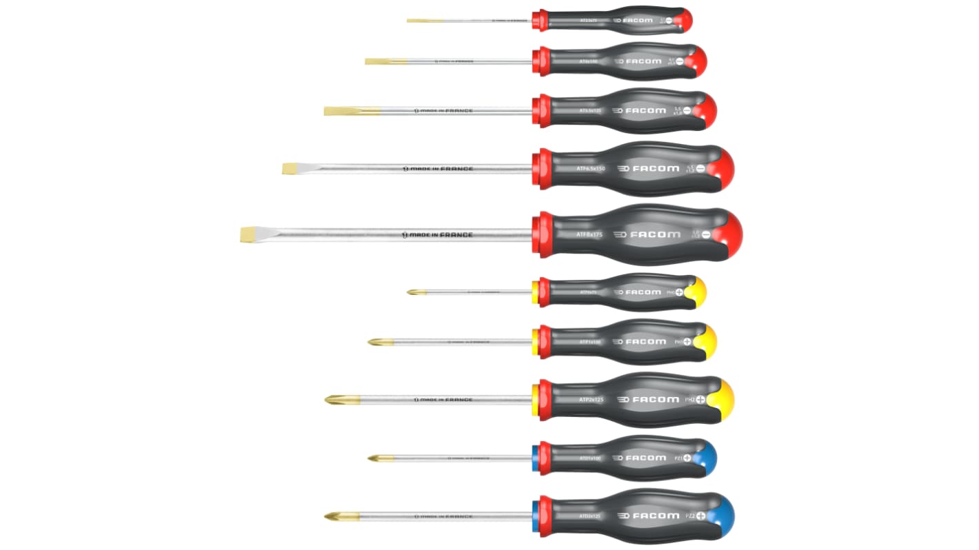 ATW.J10PB Phillips; Pozidriv Screwdriver Set RS