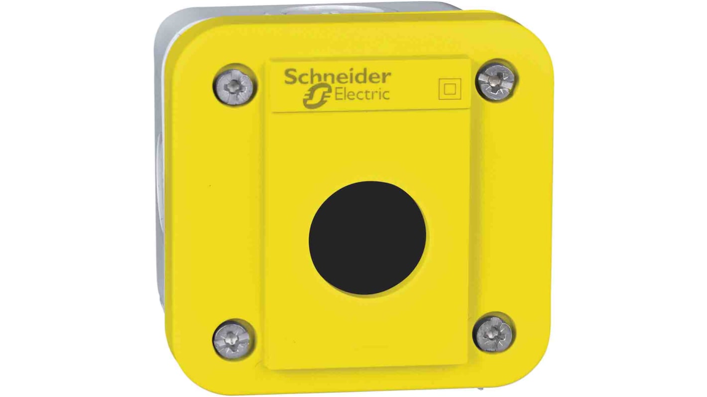 Schneider Electric Light Grey ABS XALE Control Station Enclosure - 1 Hole 22mm Diameter