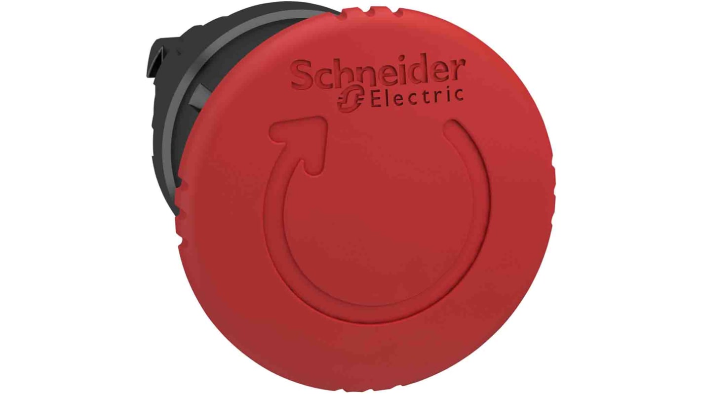 Schneider Electric ZB4 Series Twist Release Emergency Stop Push Button, Panel Mount, 22mm Cutout