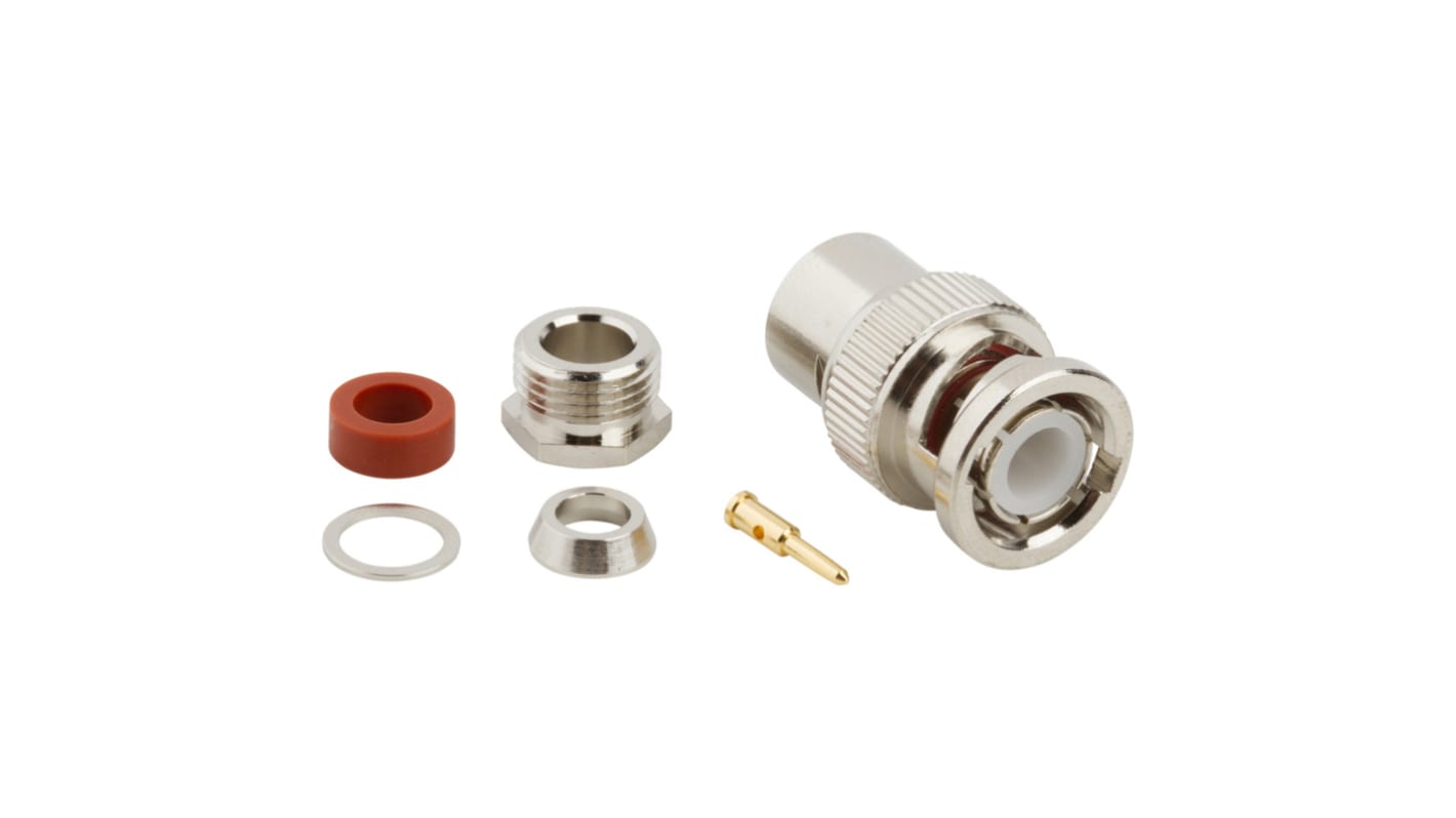 Amphenol RF 0312RFX Series, Plug Cable Mount BNC Connector, 50Ω