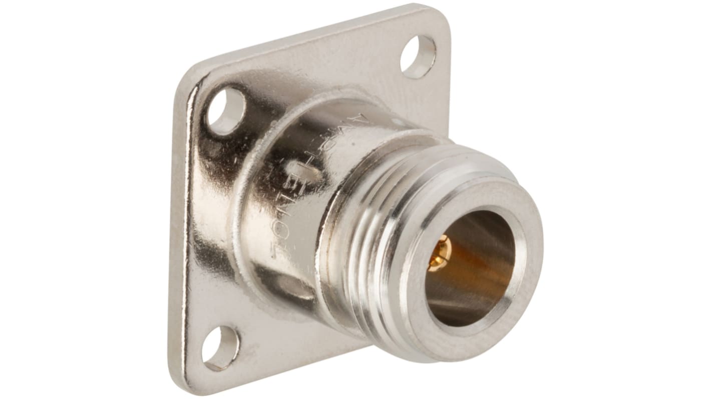 Conector coaxial Amphenol RF 082-97-RFX, Hembra, Recto, Impedancia 50Ω, Montaje en Panel, Terminación de Soldadura, Sí,