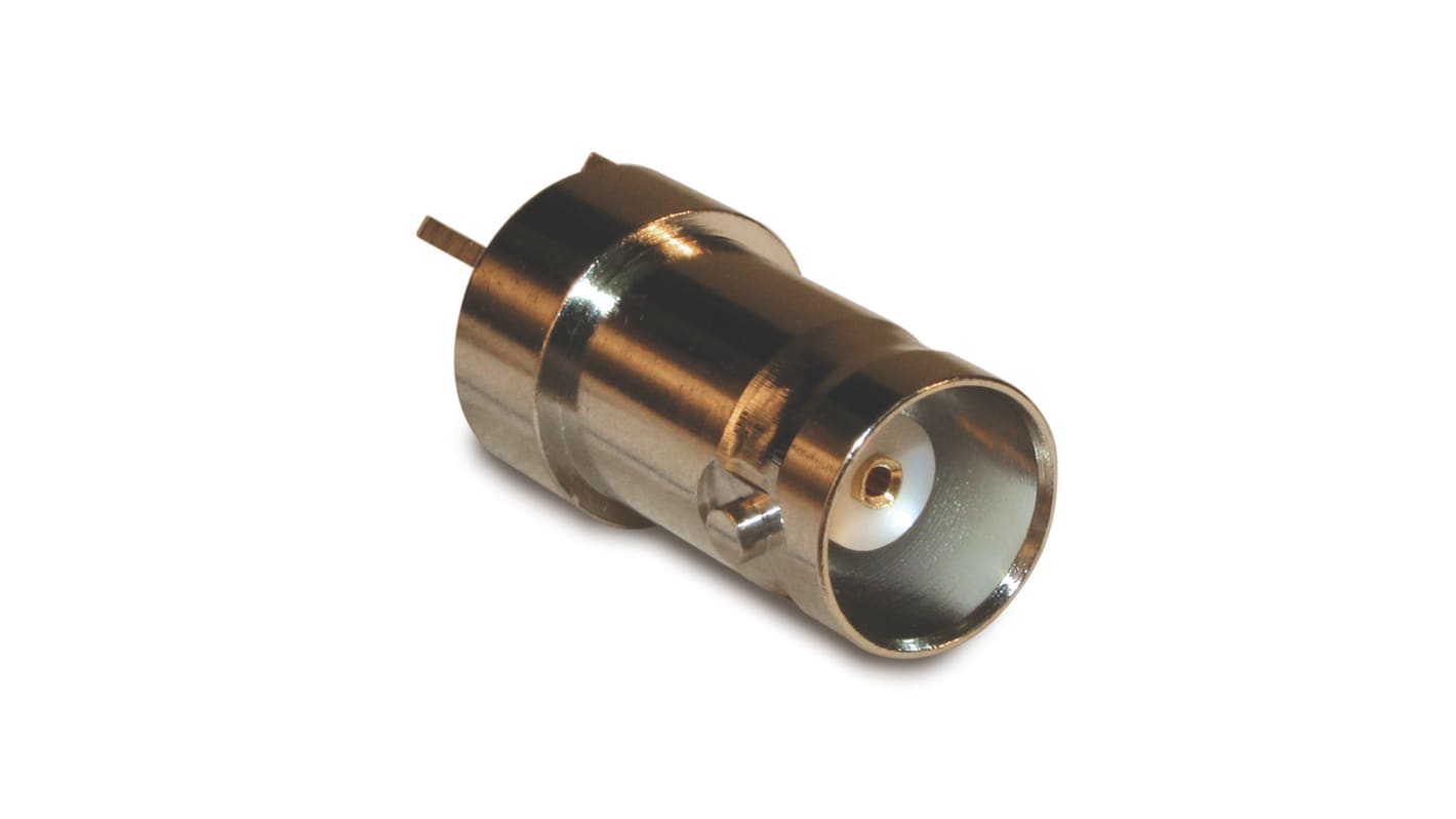 Amphenol RF 112515 Series, Plug BNC Connector, 50Ω, Solder Cup Termination, Straight Body