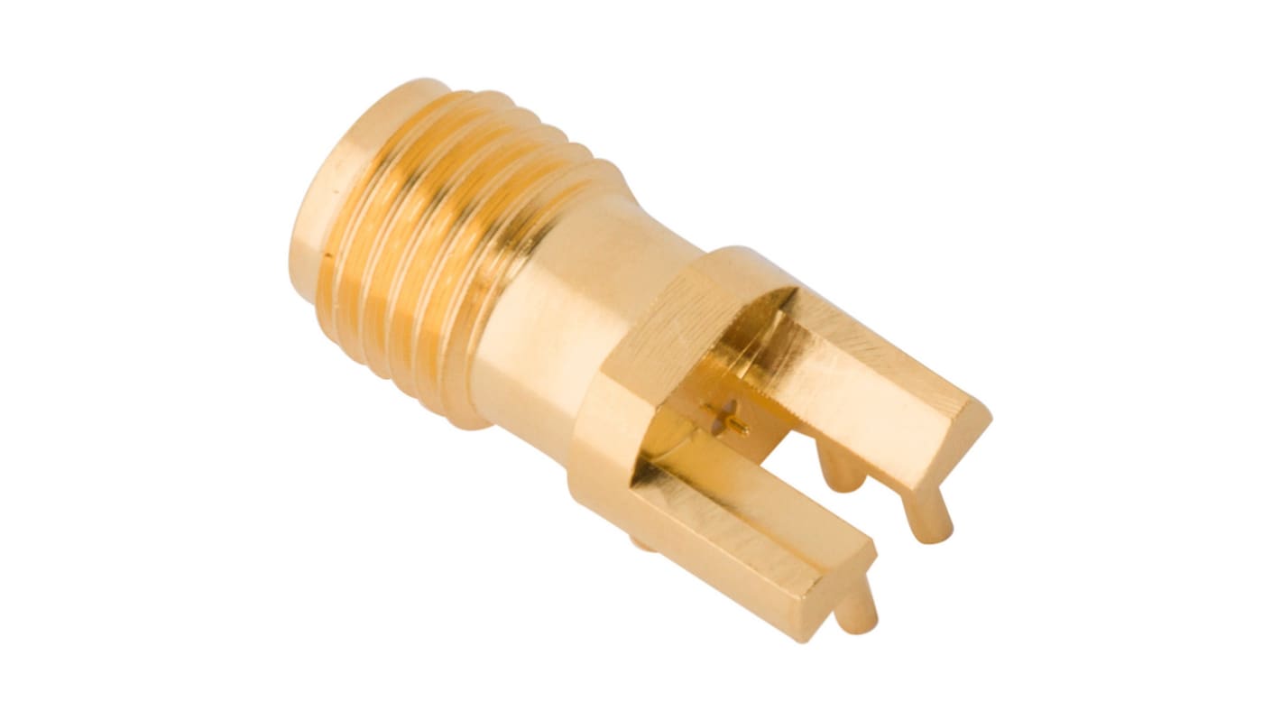 Conector coaxial Amphenol RF 901-10510-3, Hembra, Recto, Impedancia 50Ω, Montaje de Cable, Terminación de Crimpado