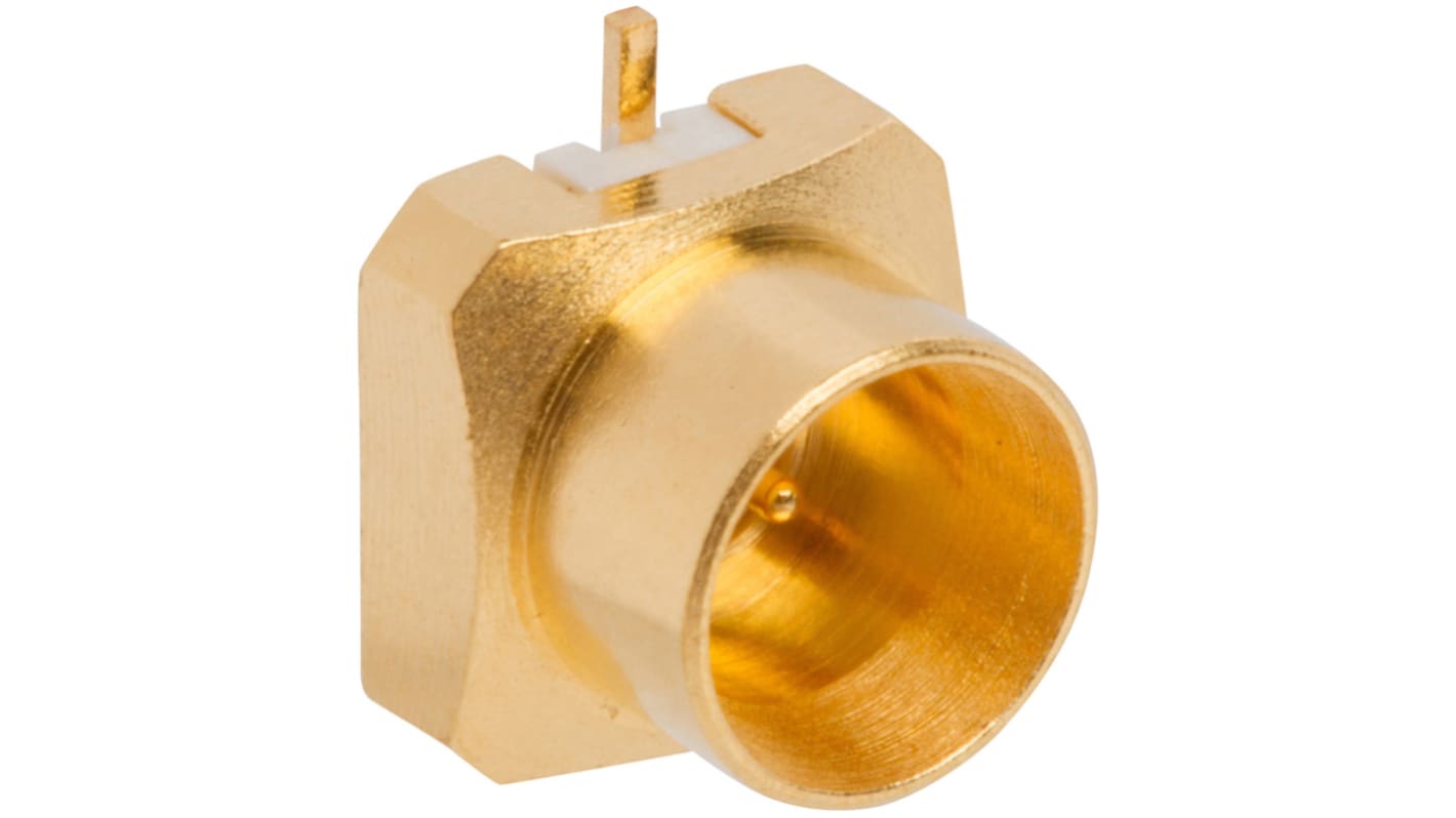 Conector coaxial Amphenol RF SMP-MSSB-PCS15T, Macho, Recto, Impedancia 50Ω, Montaje Superficial, Oro