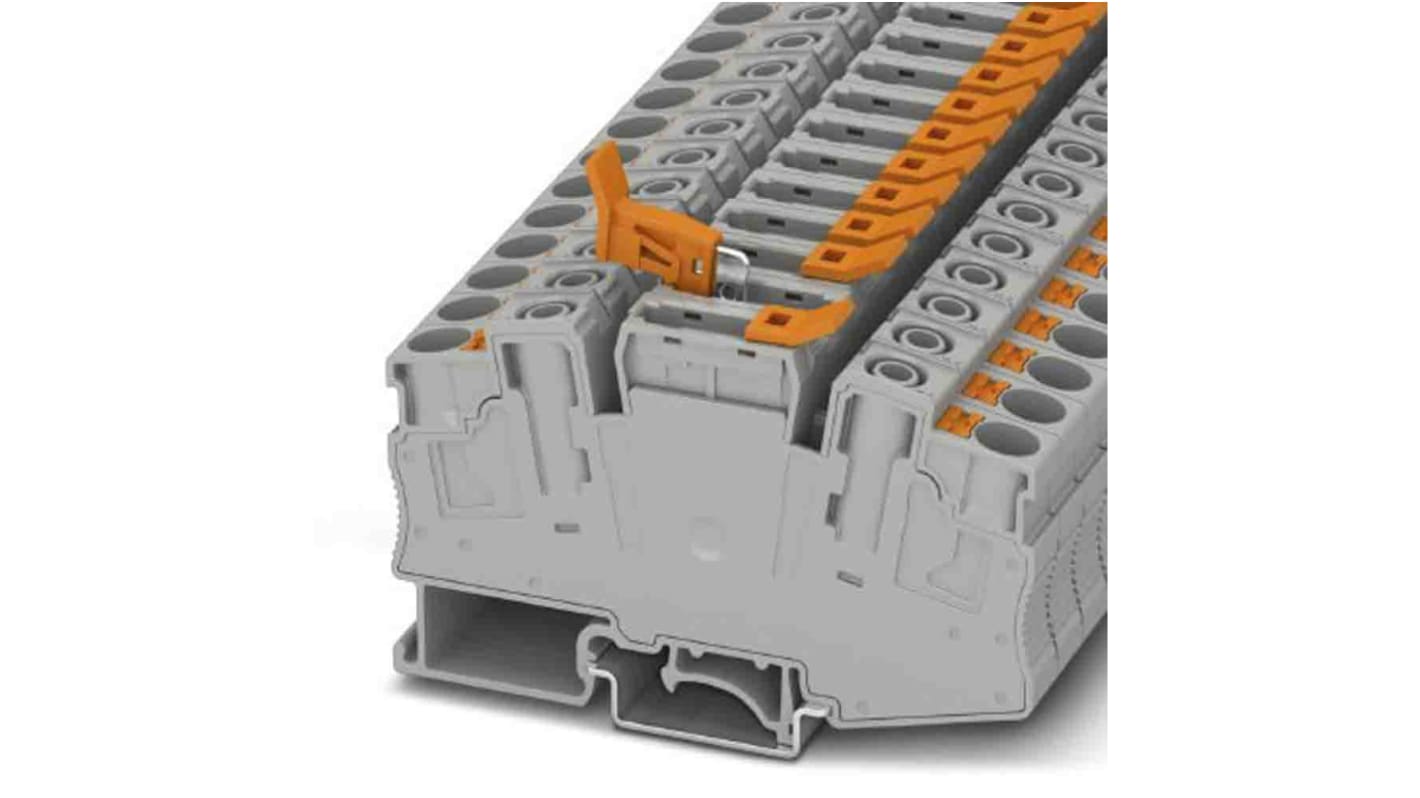 1028591 Phoenix Contact PT 6 Series Orange Disconnect Terminal Block