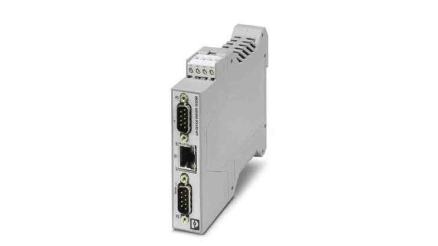 Server per dispositivo seriale Phoenix Contact, 1 porta Ethernet, 2 porte seriali, RS232, RS422, RS485