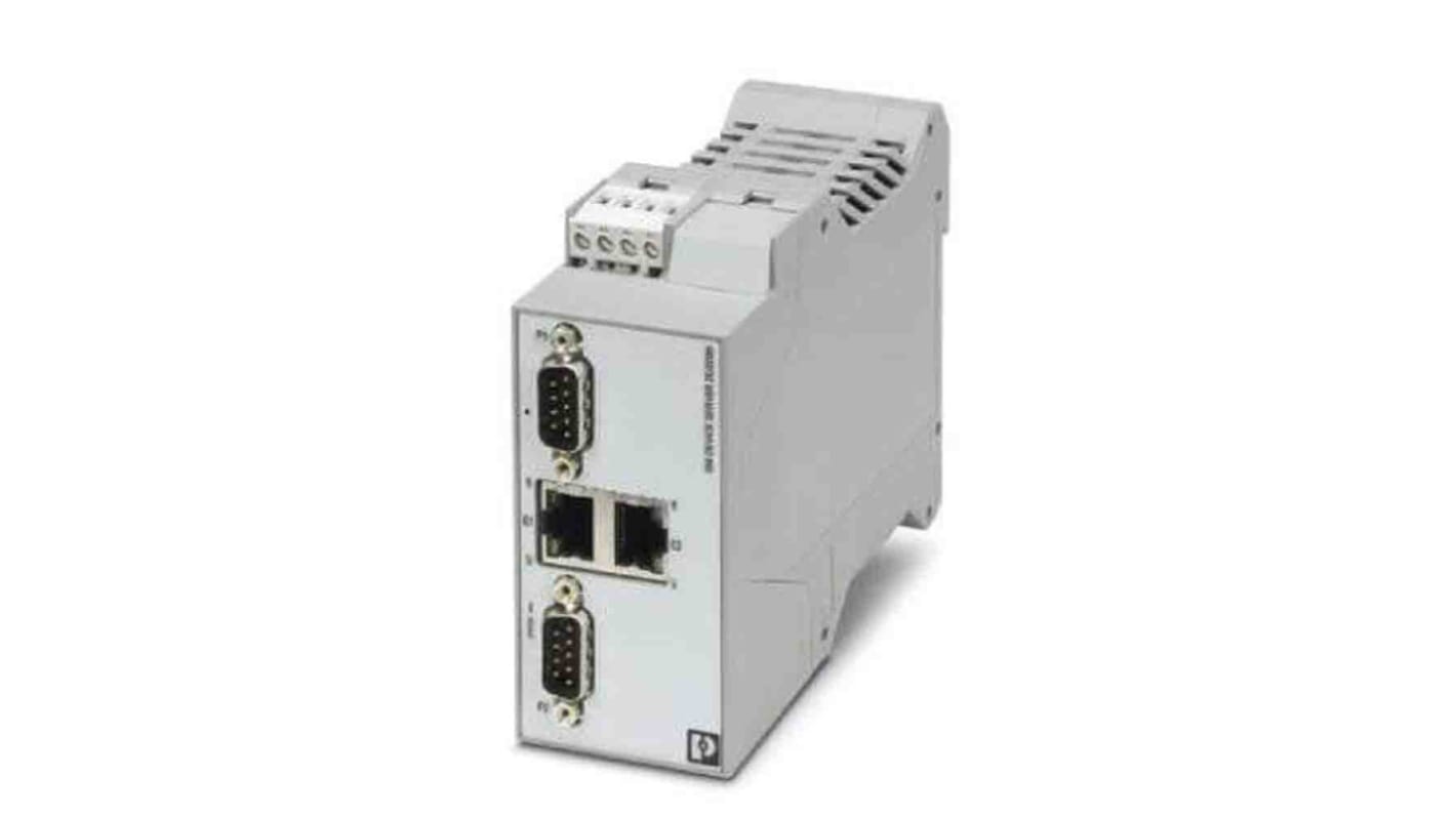 Server per dispositivo seriale Phoenix Contact, 2 porte Ethernet, 2 porte seriali, RS232, RS422, RS485