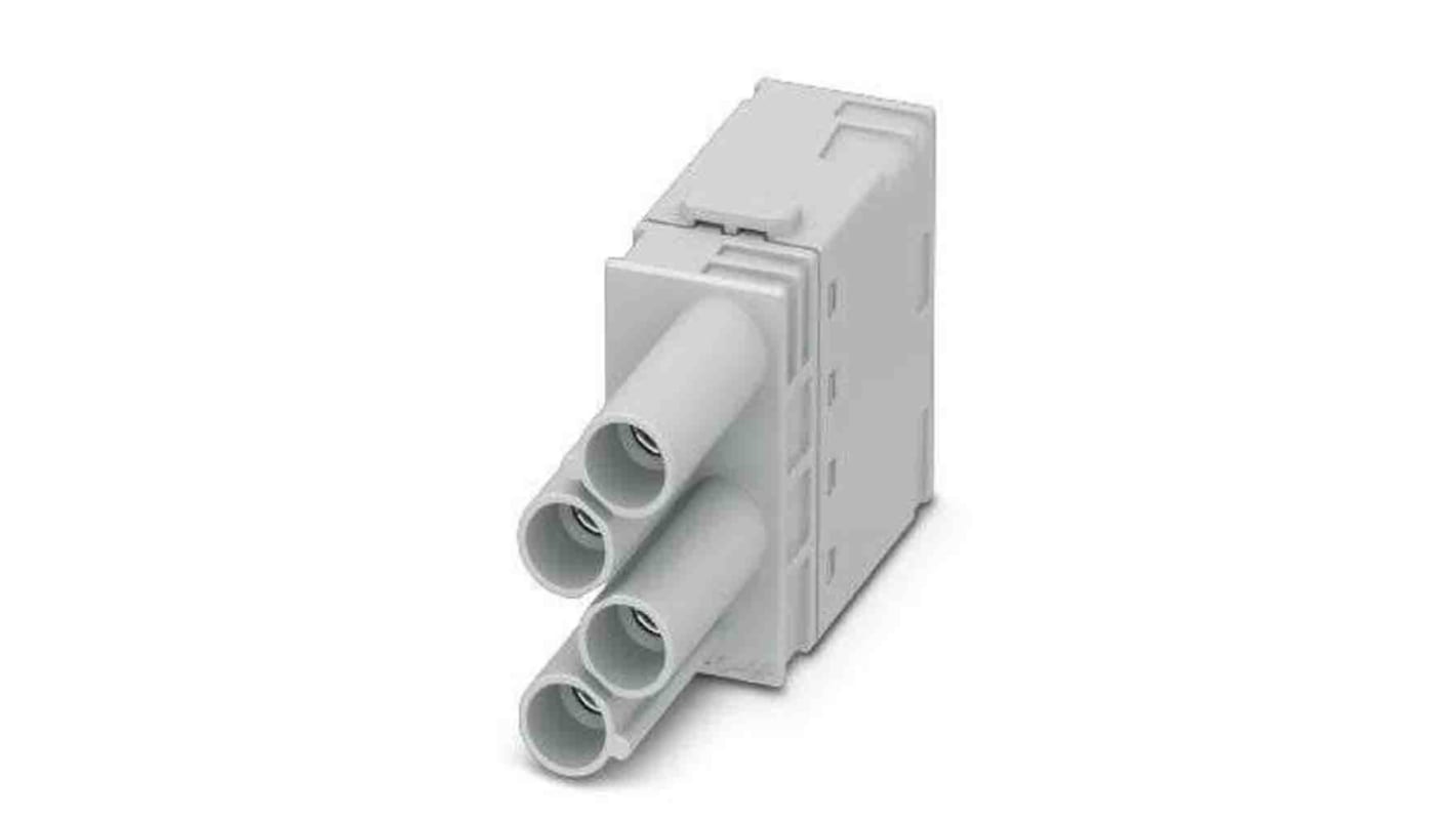 Phoenix Contact Heavy Duty Power Connector Insert, 40A, Female, HC-M Series, 4 Contacts