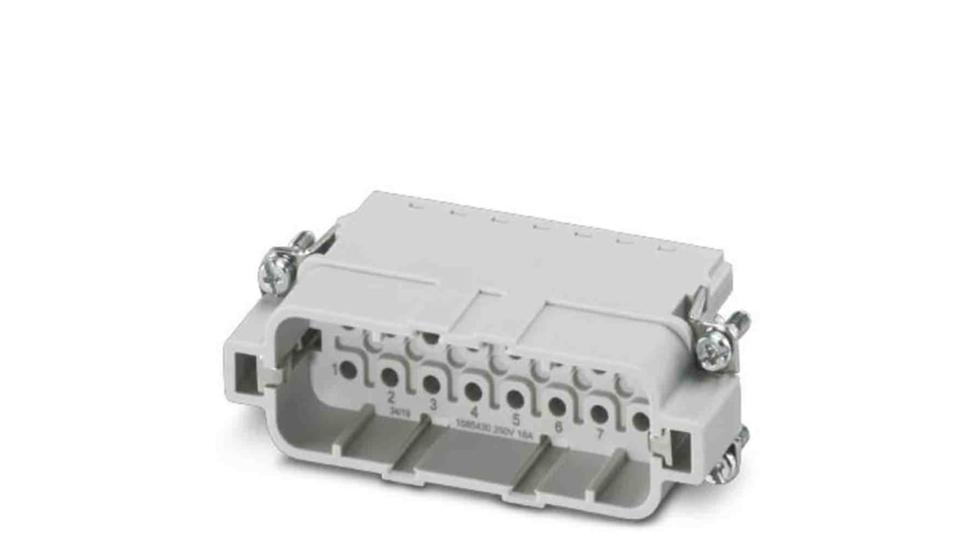 Inserto de conector de potencia Phoenix Contact Macho, serie A16 Series, para usar con Suministro de alimentación