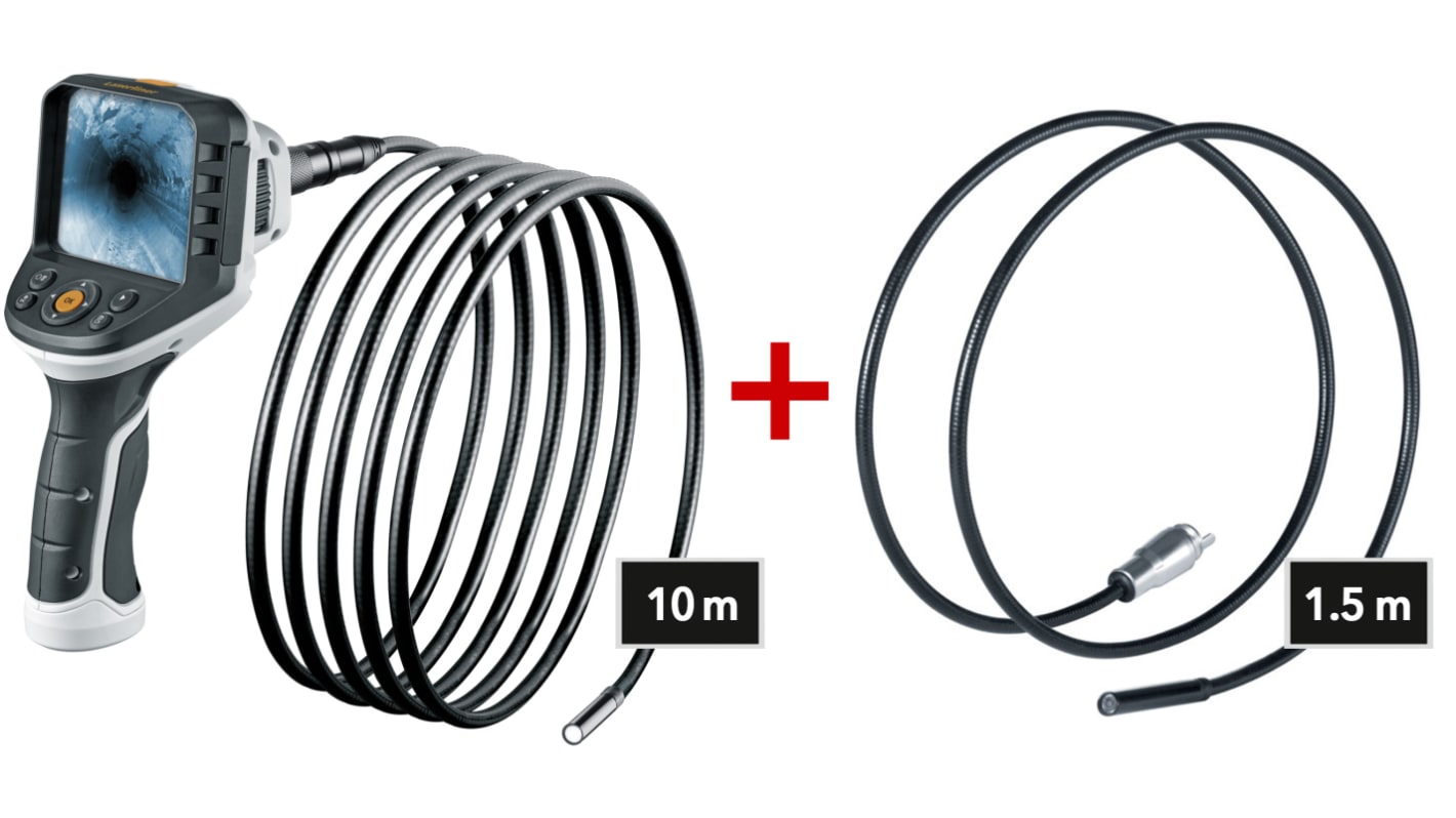 Zestaw kamery inspekcyjnej dł: 1500 mm, 10000 mm Laserliner średnica: 9mm LED