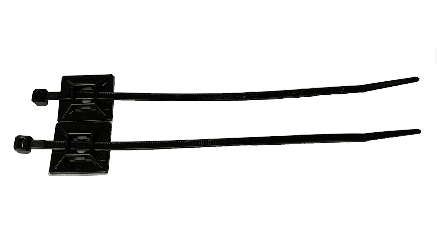 RS PRO Cable Tie, Black Nylon