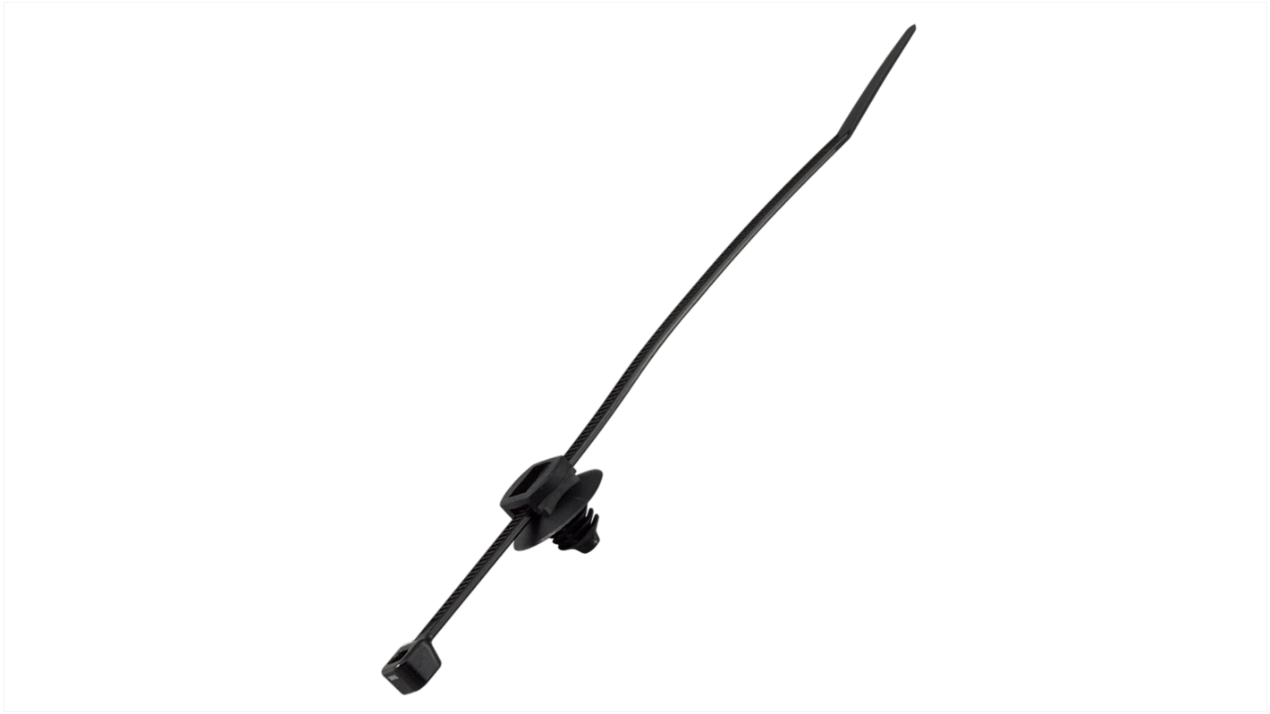 RS PRO Nylon 66 Kabelbinder Schwarz