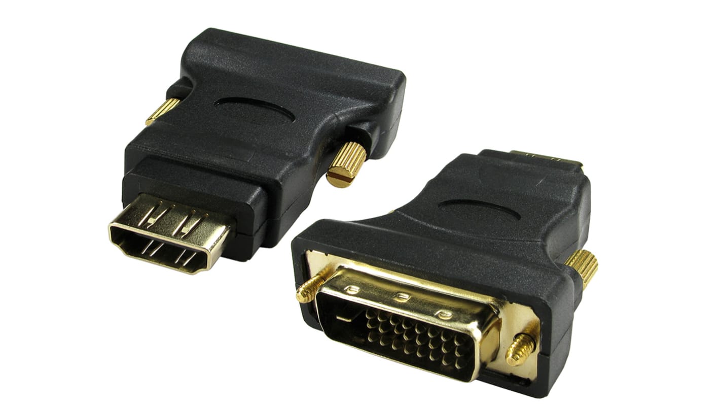 RS PRO Adapter, Male DVI-D to Female HDMI