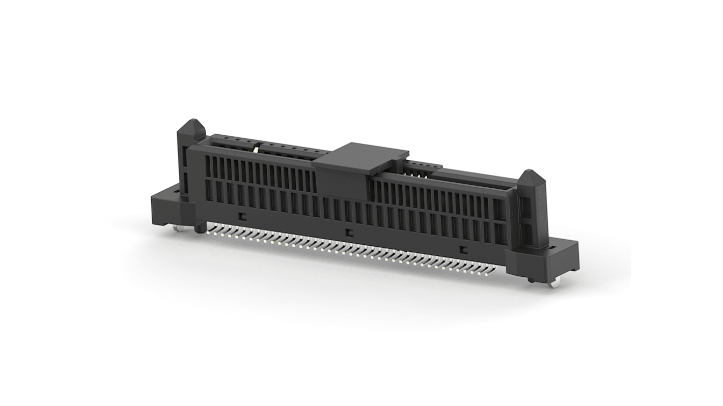 TE Connectivity SAS Series Vertical Surface Mount PCB Connector, 68-Contact, 2-Row, 1.27mm Pitch, Solder Termination