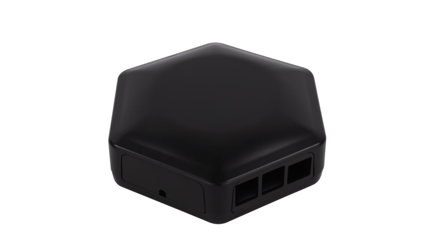 Caja de ABS, 146 x 130 x 45mm, Negro, para Raspberry Pi