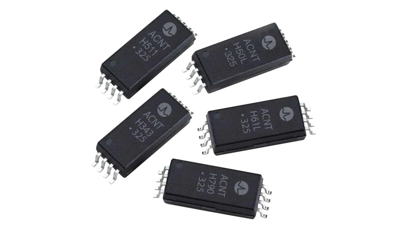 Broadcom, ACNT-H61LC-000E AC/DC Input, Input CMOS Output Optocoupler, Surface Mount, 8-Pin SO