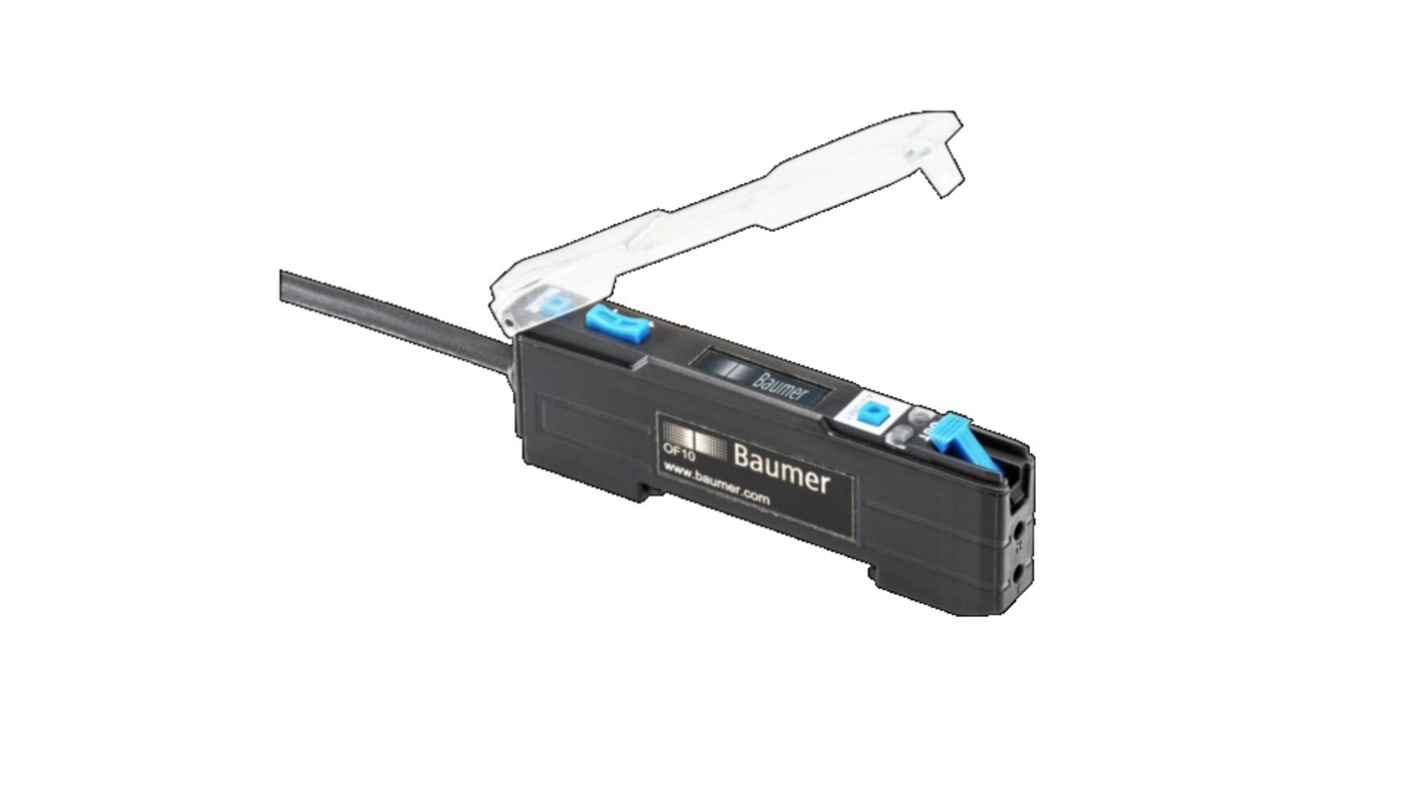 Amplificatore fibra Baumer, PNP, Cavo, Plastica, 8 → 30 V c.c., IP50