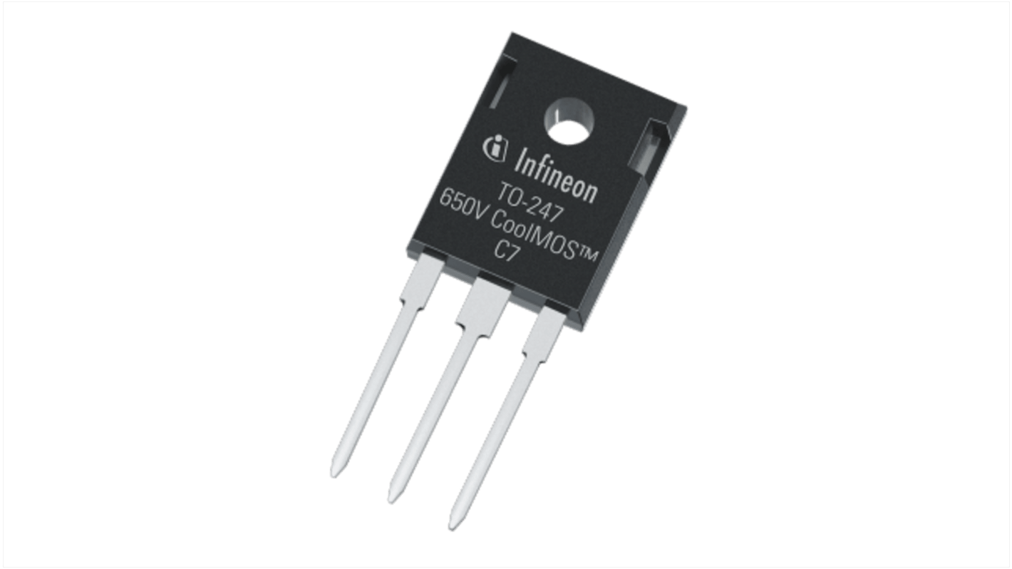 Transistor MOSFET & Diodo Infineon IPW65R065C7XKSA1, VDSS 700 V, ID 145 A, TO-247 de 3 pines, 2elementos
