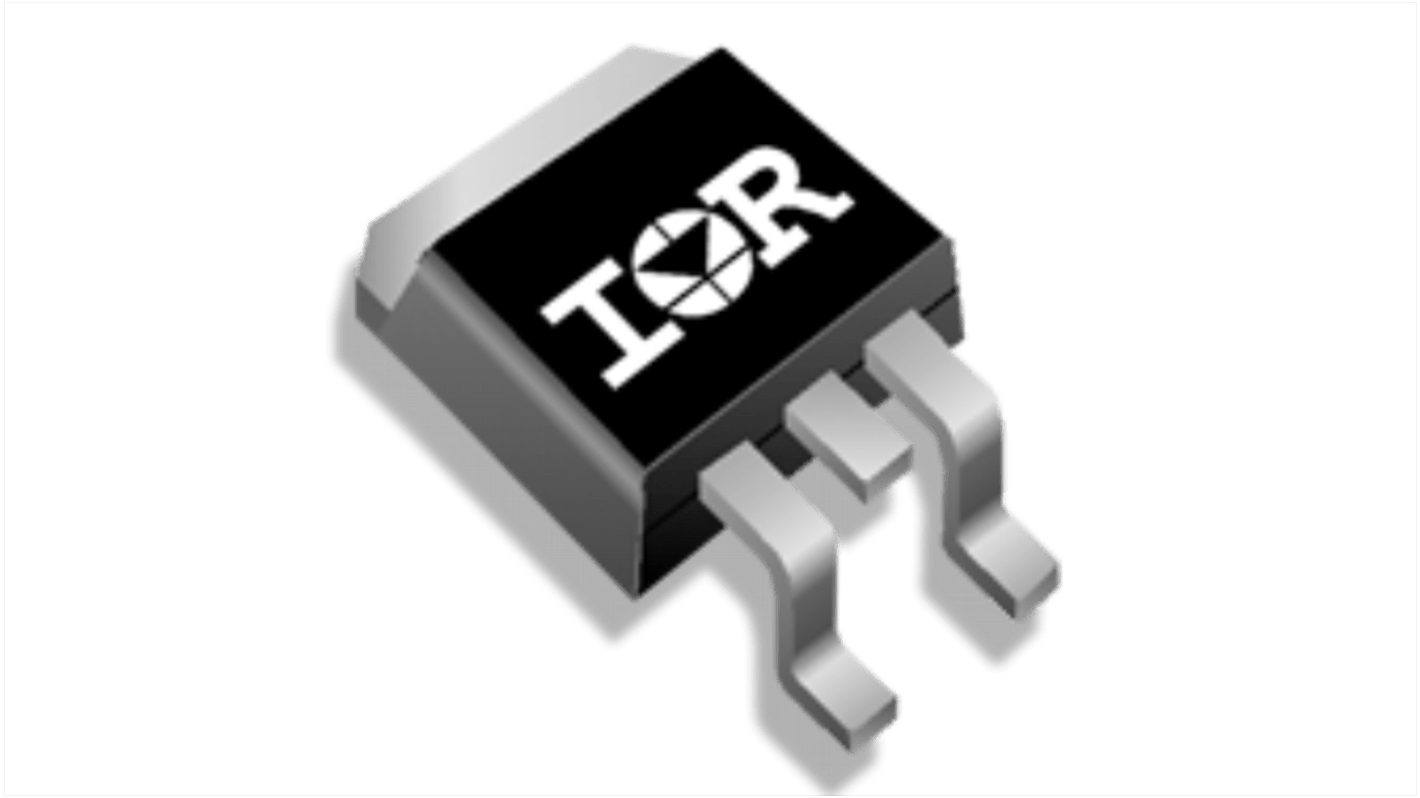 Transistor MOSFET & Diodo Infineon IRF3007STRLPBF, VDSS 75 V, ID 62 A, D2PAK (TO-263) de 3 pines, 2elementos