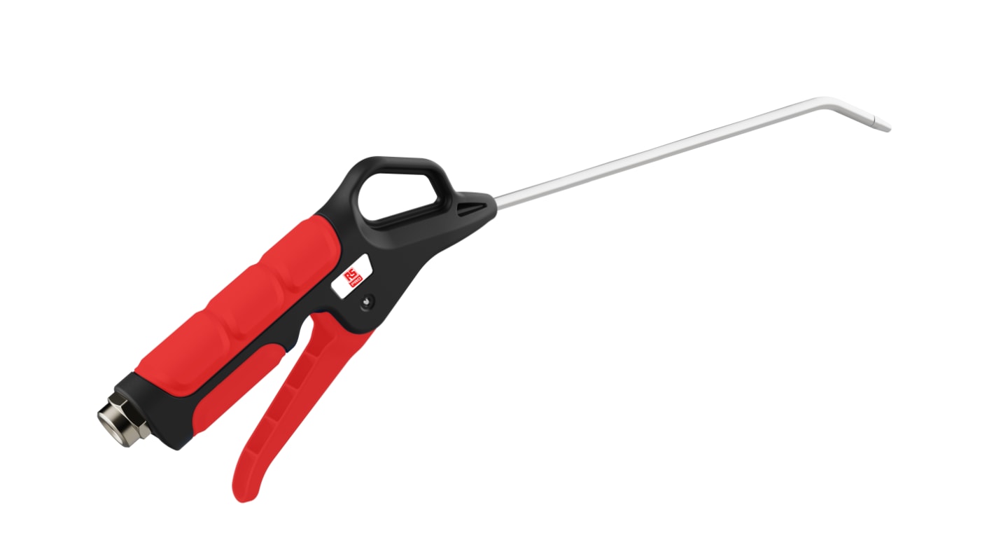 RS PRO 140psi Safety Ergo Extended Nozzle Extreme Blow Gun , 1/4 in