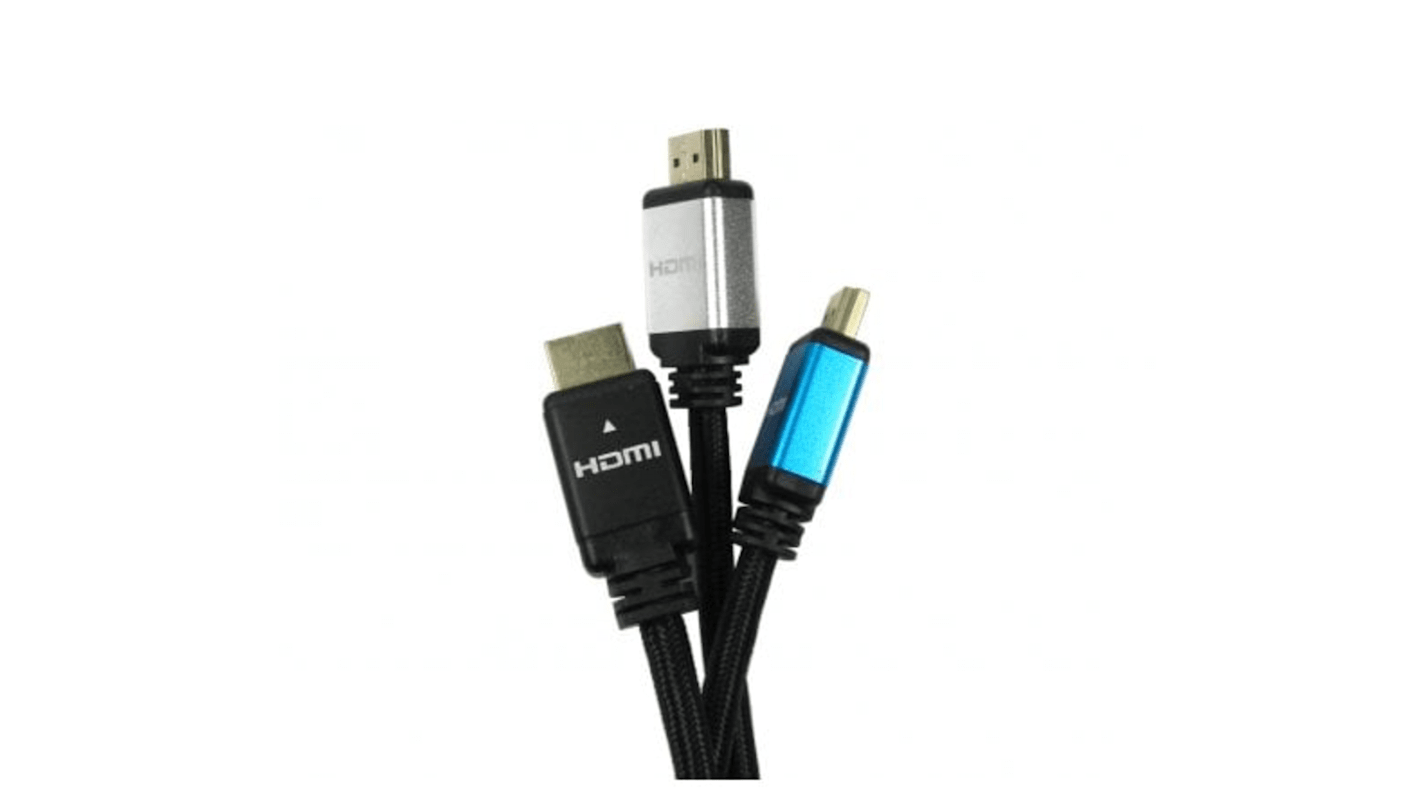 NewLink HDMI-Kabel A HDMI Stecker B HDMI Stecker Premium-Hochgeschwindigkeit 8K @ 120 Hz max., 3m, Schwarz