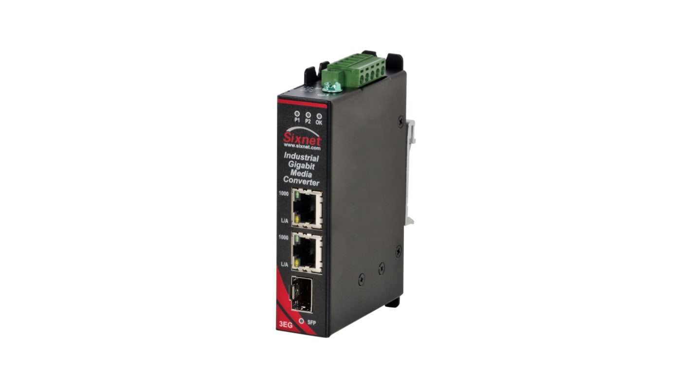 Red Lion Medienkonverter 10/100 Mbps, 1000 Mbps, Halbduplex/Vollduplex 80km, Anschluss: RJ45