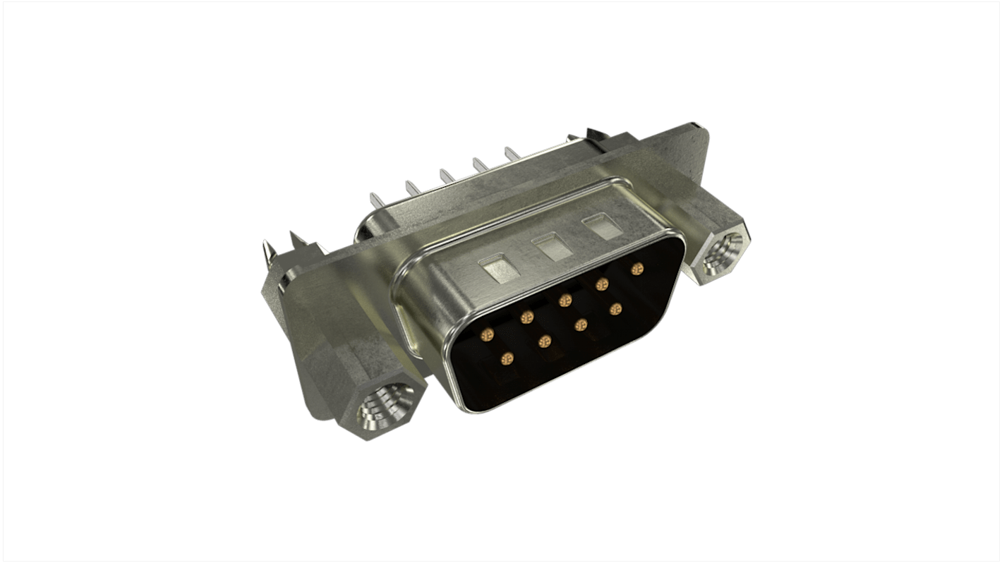 Connecteur Sub-D Femelle Amphenol ICC 9 voies Angle droit