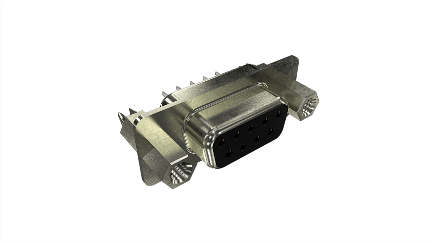 Connecteur Sub-D Femelle Amphenol ICC 9 voies Verticale