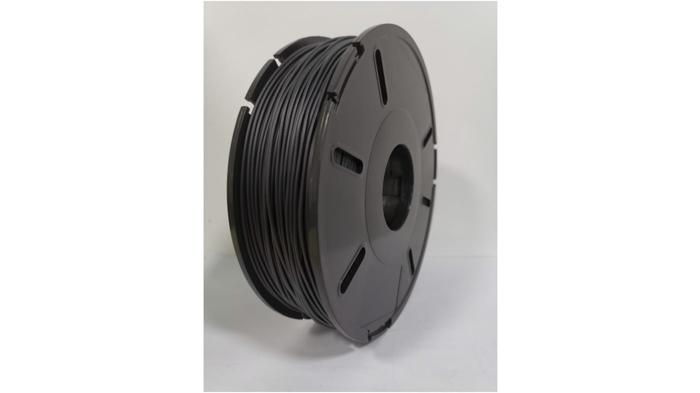 Filament pour imprimante 3D RS PRO, PLA haut débit, Ø 1.75mm, Noir, 500g, FDM