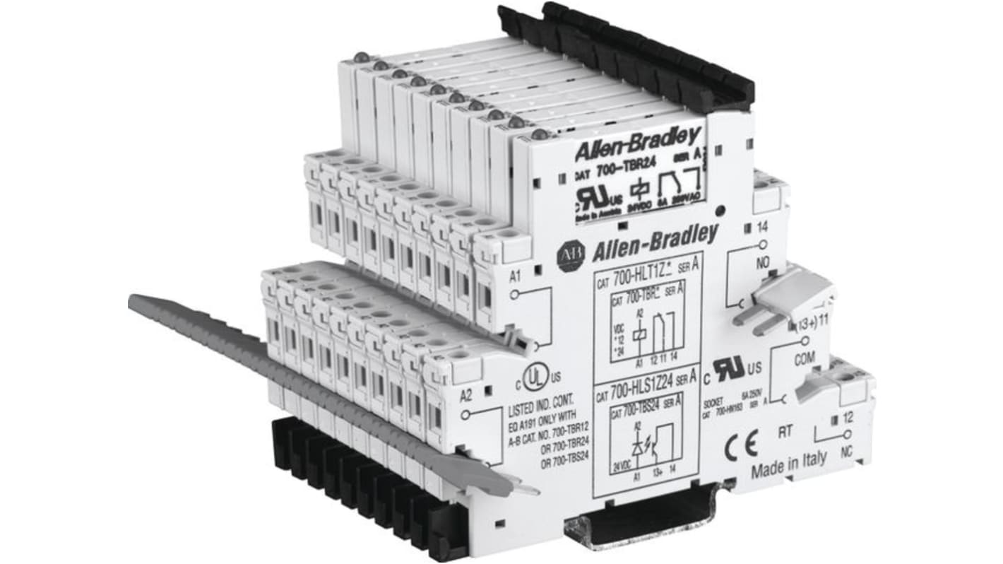 Rockwell Automation 700-HLT Series Interface Relay Module, DIN Rail Mount, 48V ac/dc Coil, SPDT, 6A Load