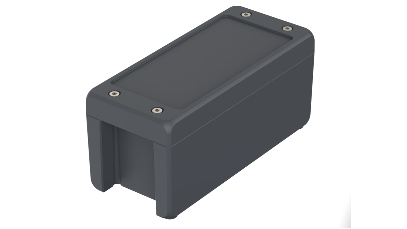 Bopla Bocube Alu Series Graphite Grey Aluminium General Purpose Enclosure, IP66, IP68, IP69, IK09, Graphite Grey Lid,