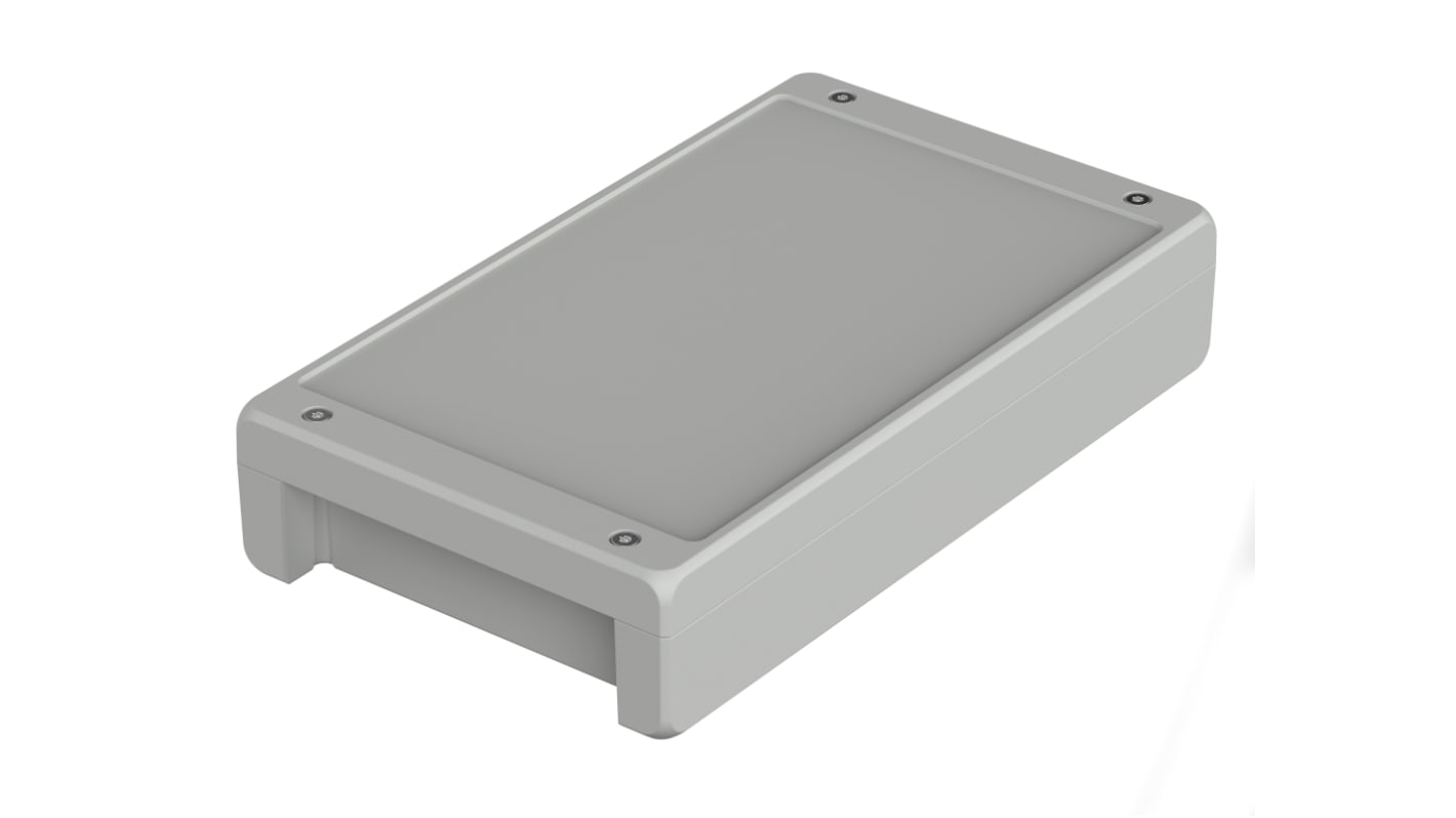 Bopla Bocube Alu Series Light Grey Aluminium General Purpose Enclosure, IP66, IP68, IP69, IK09, Light Grey Lid, 299 x