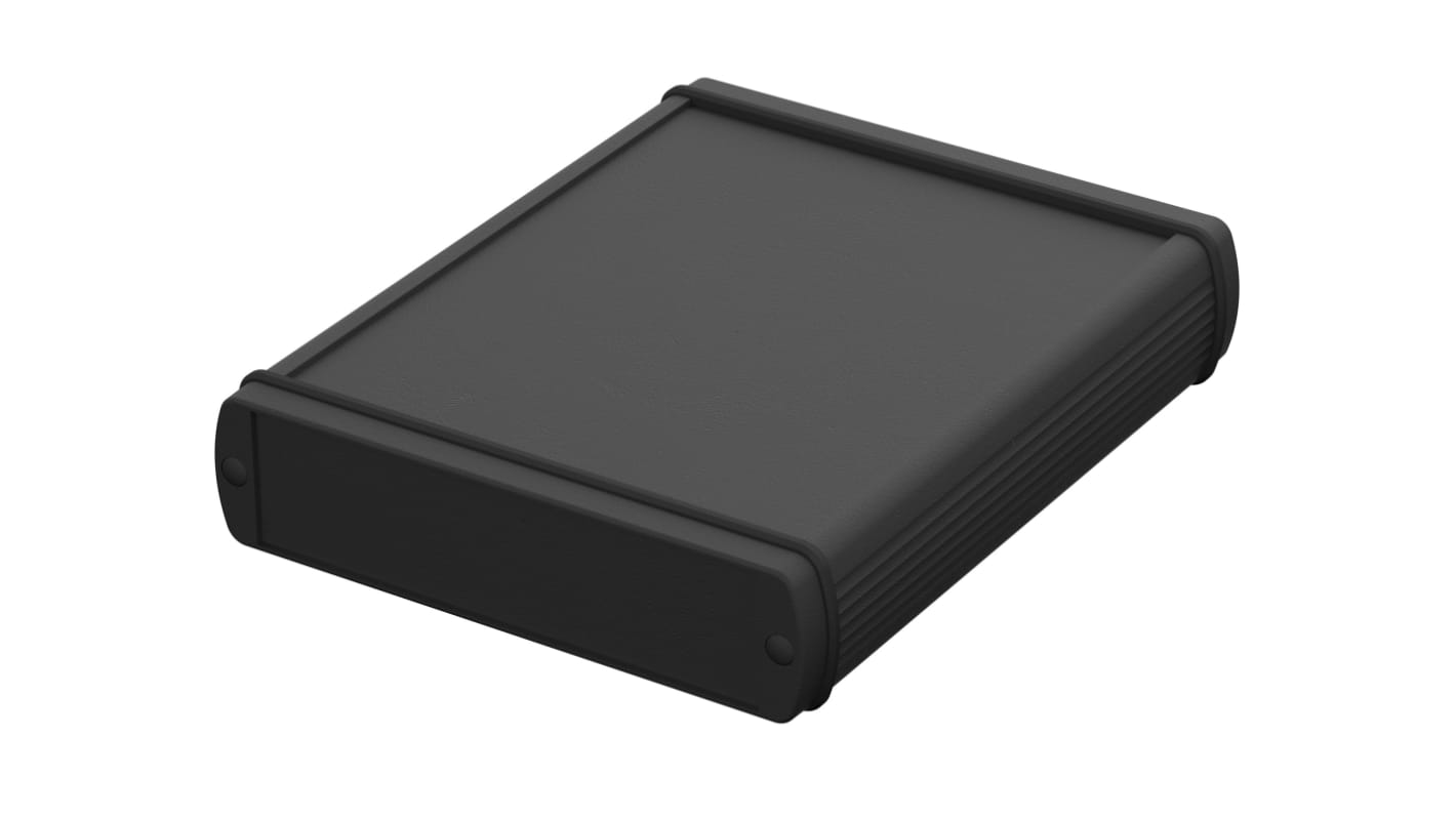 Bopla Alubos (Set) Series Black Aluminium General Purpose Enclosure, IP65, Black Lid, 138 x 34 x 150mm