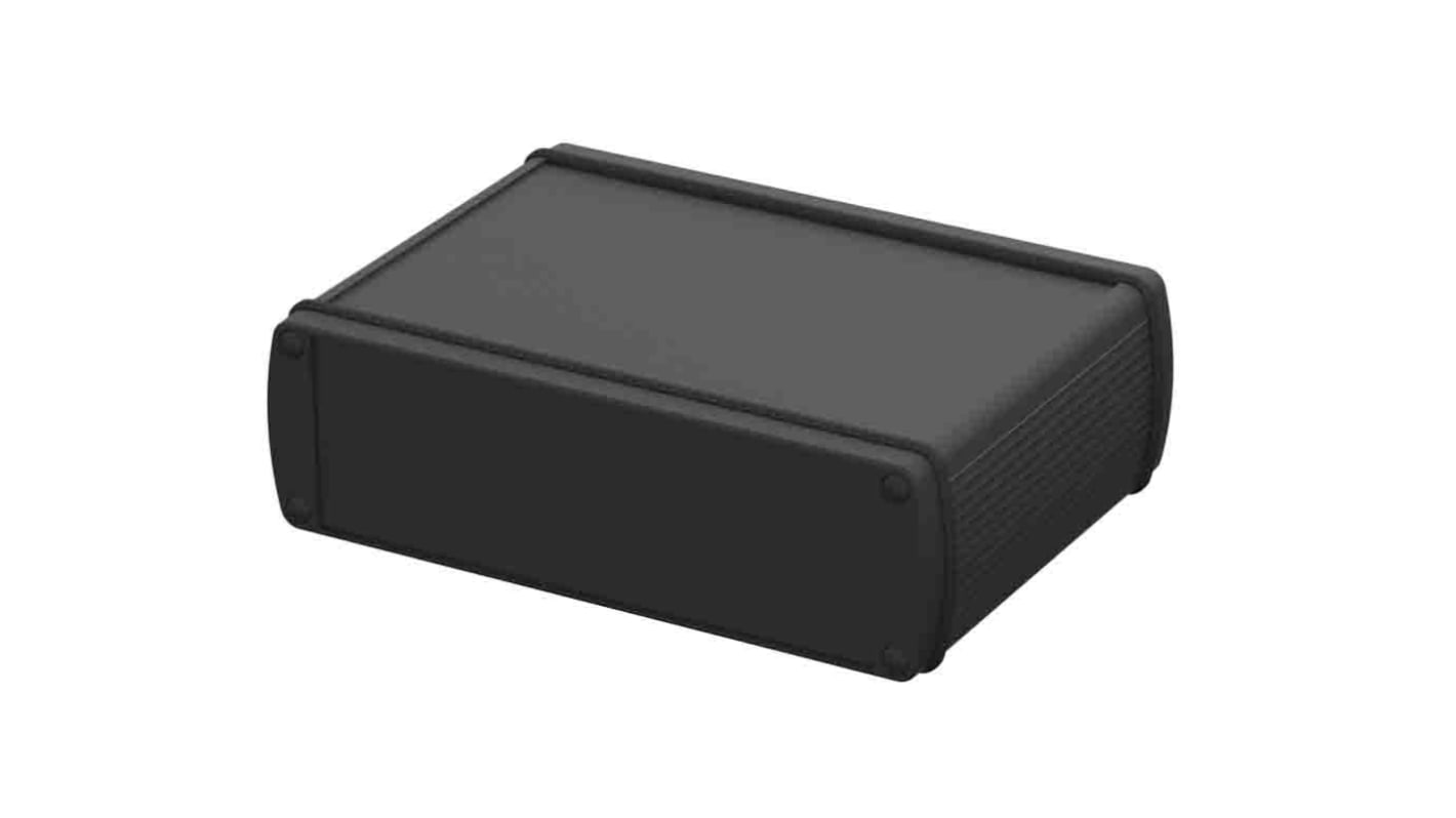 Bopla Alubos (Set) Series Black Aluminium General Purpose Enclosure, IP65, Black Lid, 169 x 52 x 100mm