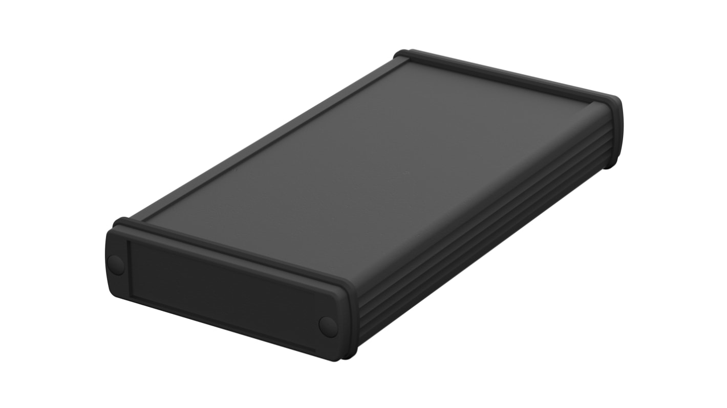 Caja de uso general Bopla de Aluminio Negro, 82 x 22 x 150mm, IP65, Apantallada