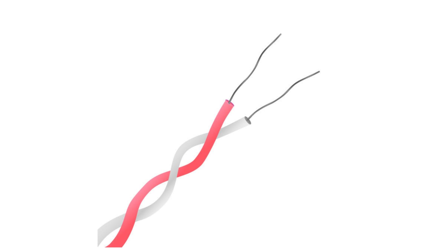 Câble/fil de thermocouple type N RS PRO, 100m, Non blindé, temp. max. +260°C, gaine PTFE